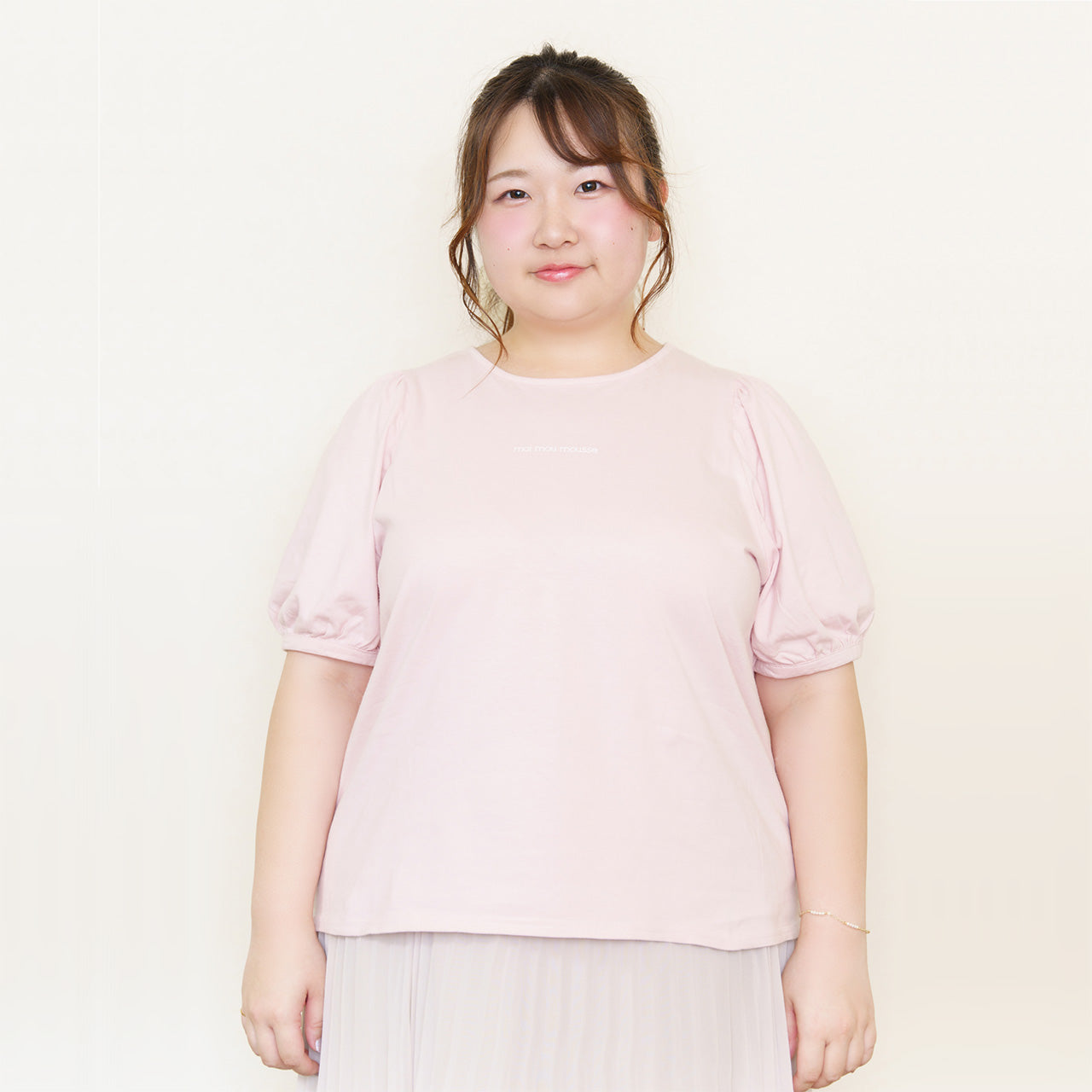 オリジナルロゴパフスリーブトップス